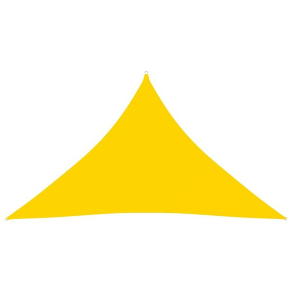 Berkfield Sunshade Sail Oxford Fabric Triangular 5x5x6 m Yellow