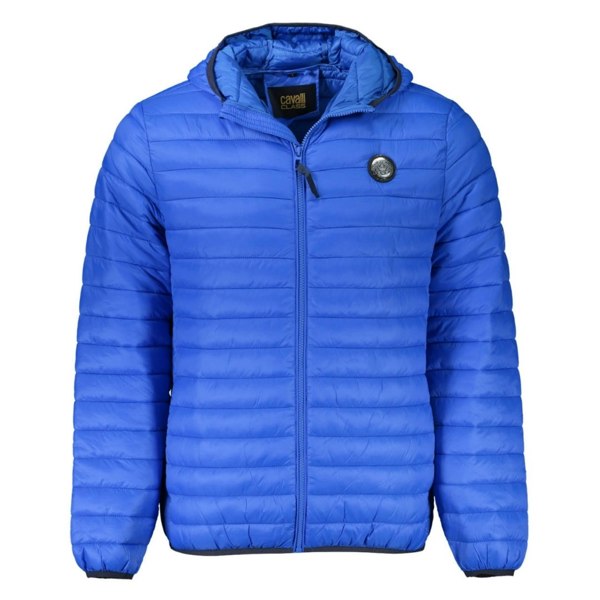 Cavalli Class Plain Quilted Blue Jacket s