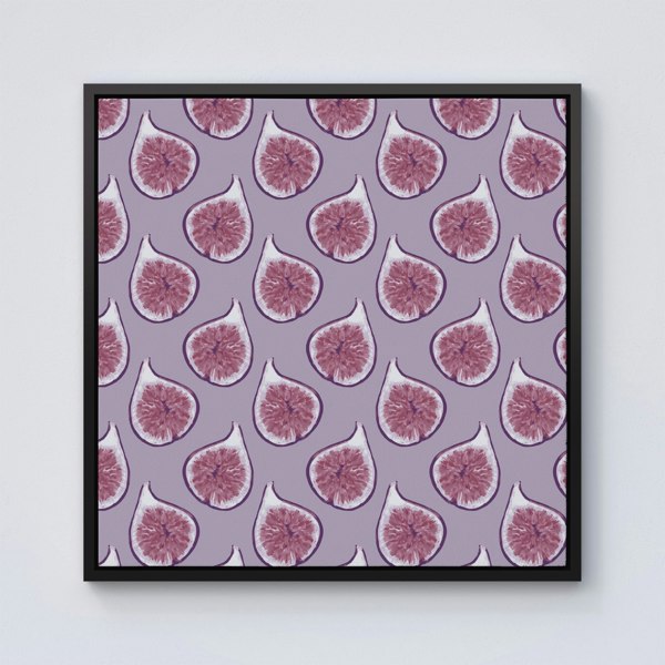 Warren Reed Modern Fig Pattern Framed Canvas