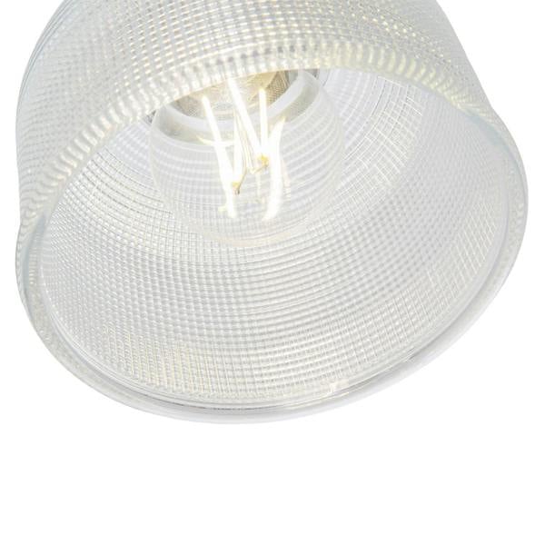 Modern Domed Transparent Etched Glass Pendant Lighting Shade - 15cm Image 4