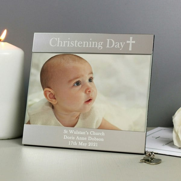 Personalised Memento Company Personalised Religious Cross 6x4 Photo Frame