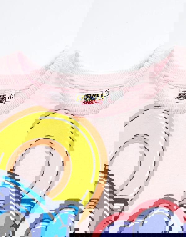 Sonic the Hedgehog Girls Pink Pastel Diamond T-Shirt and Shorts Set