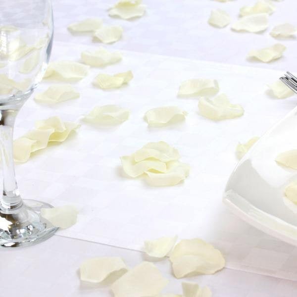 Cream Artificial Rose Petals