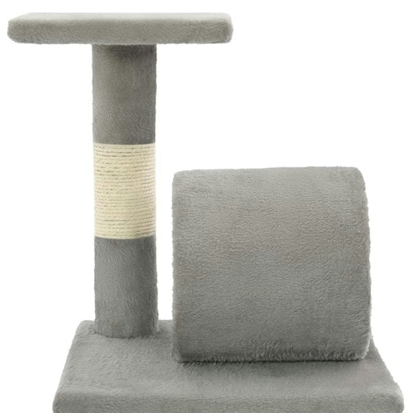 Berkfield Cat Tree with Sisal Scratching Posts 65 cm Grey