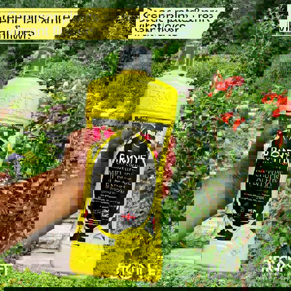 Bronte Heritage Multi-Purpose Plant Fertiliser 1L Concentrate. Organic, seaweed-enriched, plant-based, pet-friendly. Makes 300L