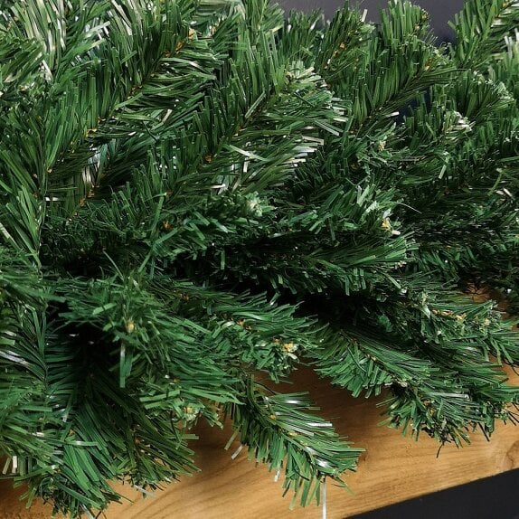 Samuel Alexander 2.7m (9ft) x 38cm Premier Luxury Extra Bushy Plain Green Christmas Garland