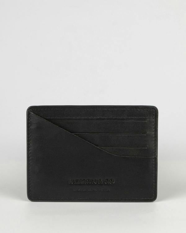Larsson & Co Leather Card Holder With Painted Edge