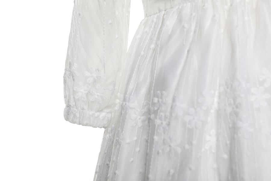 Cinda Lace Christening Party Dress and Bonnet