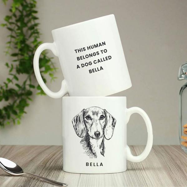 Personalised Dog Breed Mug - lifestyle shot