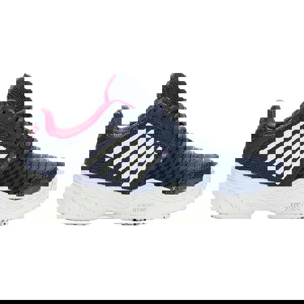 K-Swiss Childrens/Kids Court Express Omni Leather Tennis Shoes - Blue/White - 