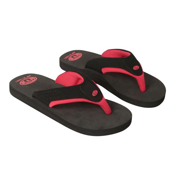 Animal Childrens/Kids Jekyl Recycled Flip Flops - Jet Black - 