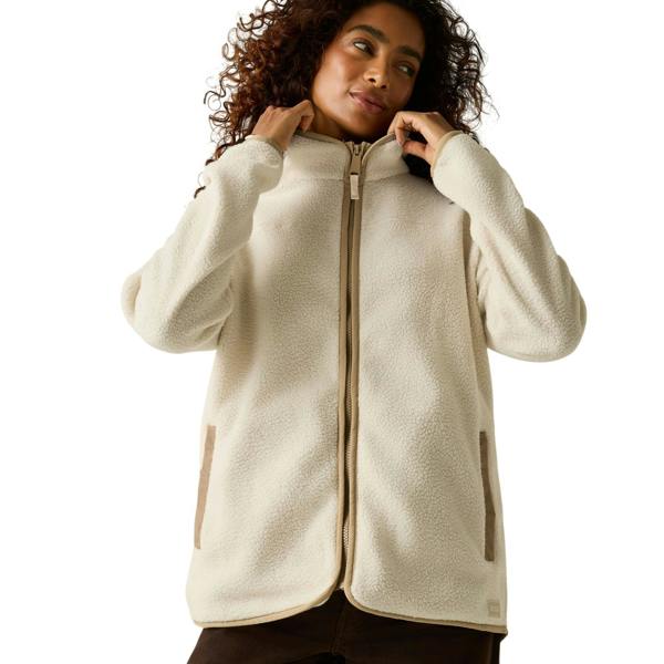 Regatta Womens/Ladies Frankie Borg Full Zip Fleece Jacket - Light Vanilla/Barleycorn - 