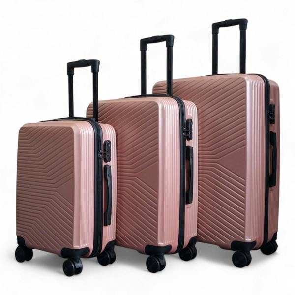 Infinity Luggage Hardshell Suitcase Set Robust 8 Wheel Luggage Cabin Case Bag