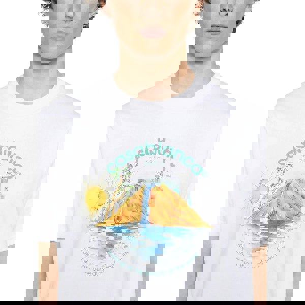 Casablanca Oasis Printed White T-Shirt