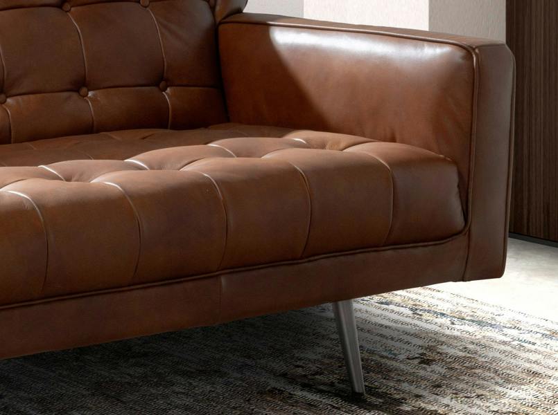 Angel Cerdá Chester sofa in dark brown leather 6224/6225