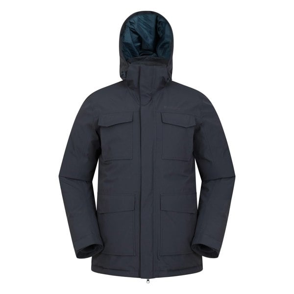 Mountain Warehouse Mens Concord Extreme Down Long Length Jacket - Blue