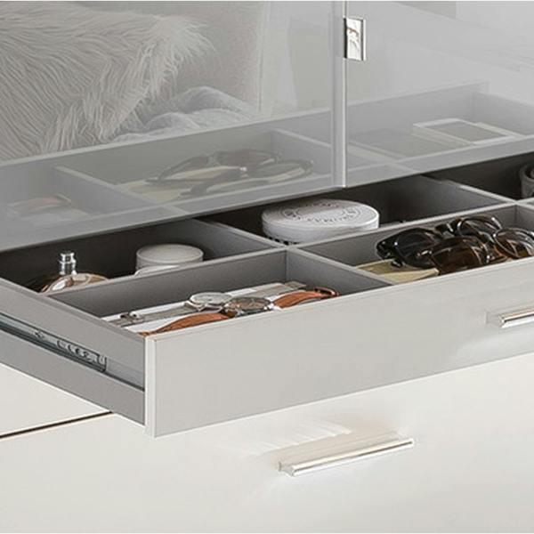 TJ's Furniture Aachen - White  3 Door Wardrobe