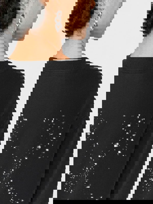 Off-White Bling Stars Arrow Regular Crewneck Black