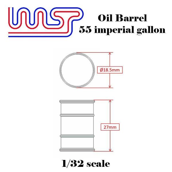 MCSlots Elf 5 x Barrel Drum 1:32 Scale Slot Car Track Scenery Wasp
