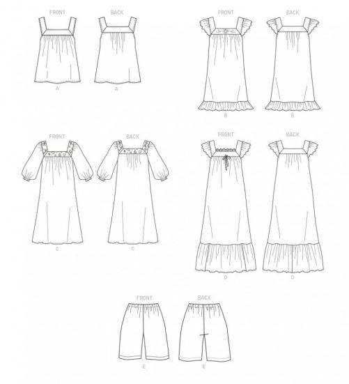 Butterick Sewing Pattern 6883, Tops, Dresses, Shorts for Women, Y (XS-S-M) - Easy