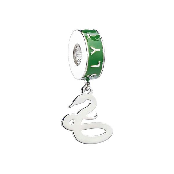 Harry Potter sterling silver slytherin house slider charm