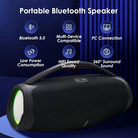 Havendro 100W Portable Wireless Bluetooth Speaker Stereo Bass Loud