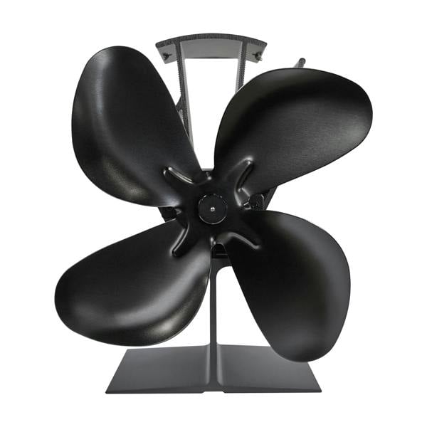 OKO Premium Heat Powered Stove Fan in Black