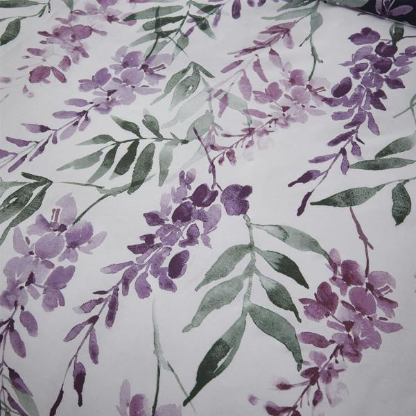Wisteria White/Navy Duvet Cover Set