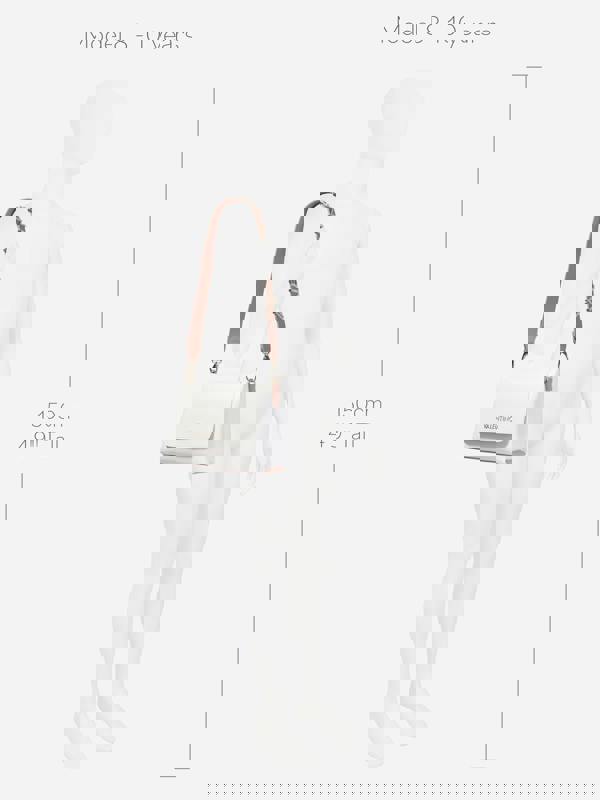 Valentino Alexia Satchel in White (21.5cm)