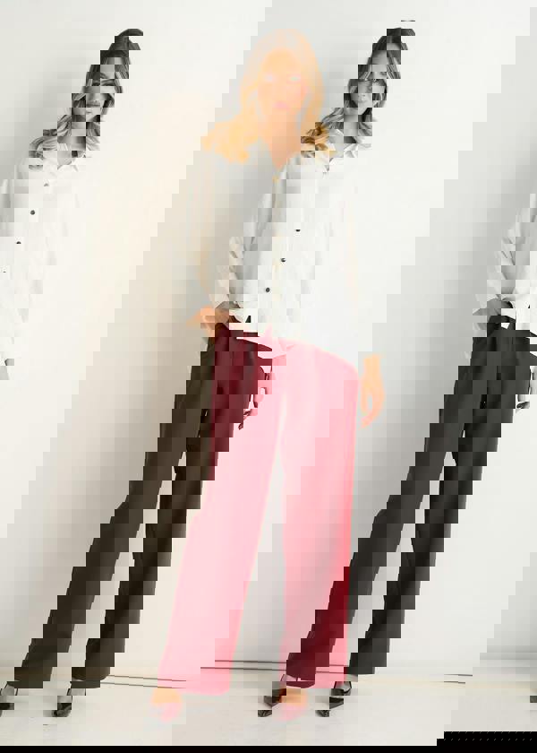 Gini London Ivory Kimono Oversized Blouse