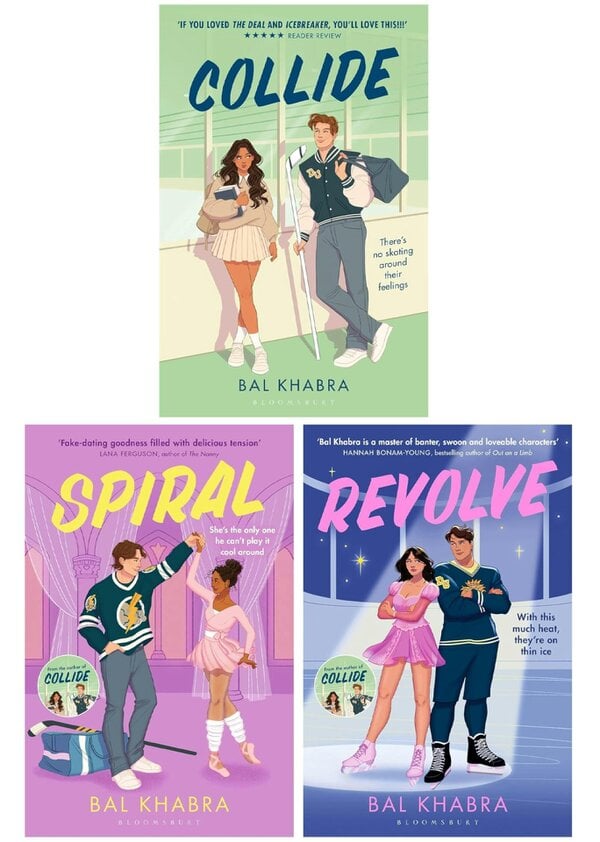 Off the Ice Series By Bal Khabra 3 Books Collection Set (Collide, Spiral and Revolve)