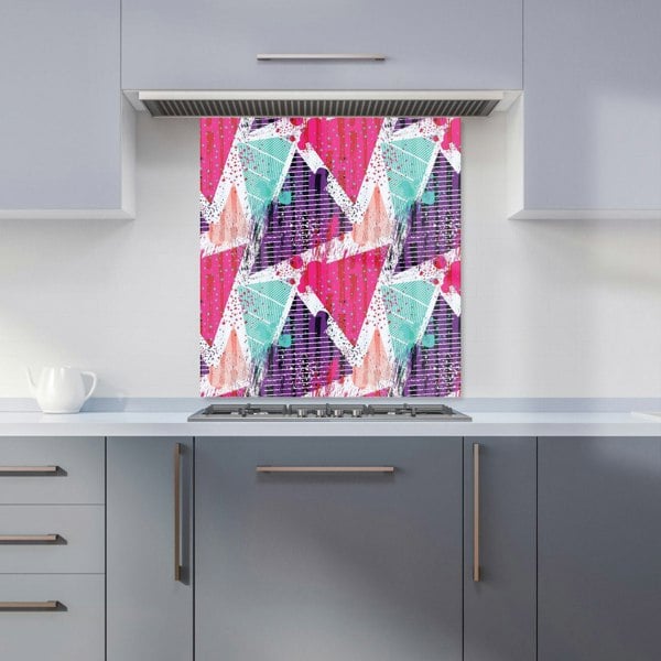Warren Reed - Designer Shabby Geometric Pattern Kitchen Splashback
