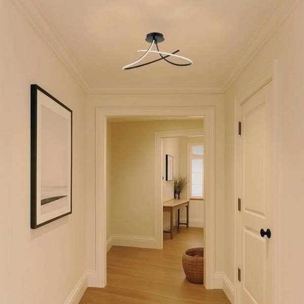 COSYLYTE Carter 2 Light LED, Curved Ceiling Light