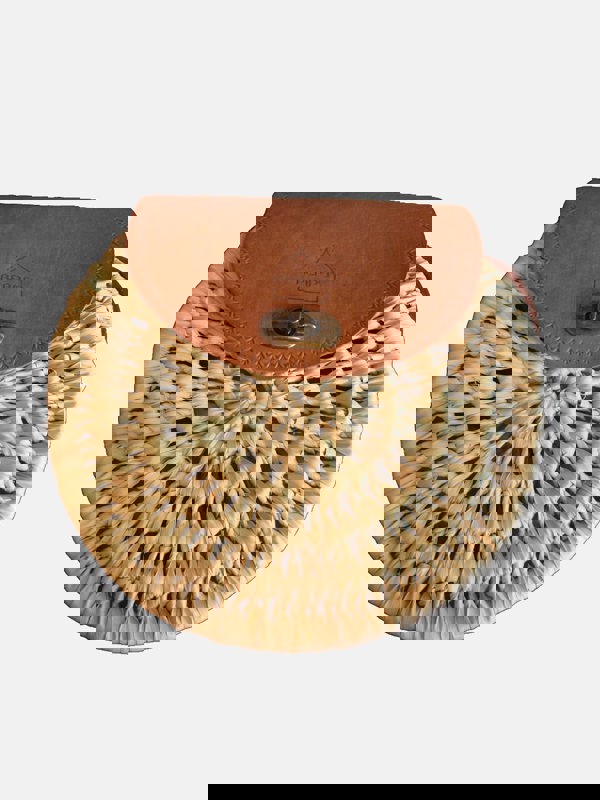 Berber Leather The Safi Rattan Round Bag - Loose Weave