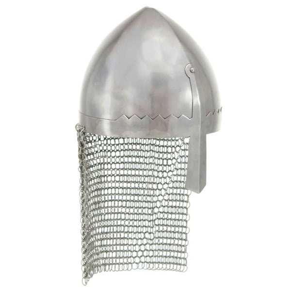 Berkfield Knight Helmet Antique Replica LARP Silver Steel