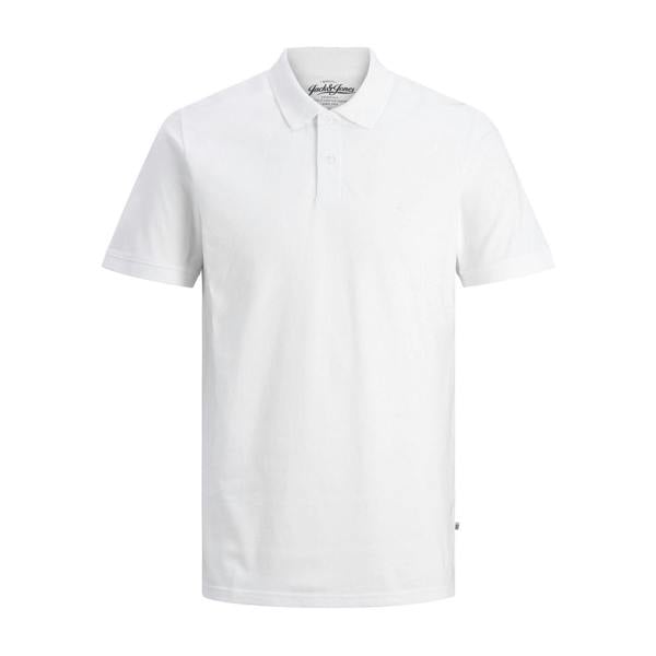 Jack And Jones Mens Basic Polo Shirt - White - 