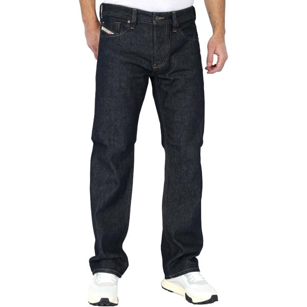 Diesel Larkee-X Straight Fit Rinsed Washed Dark Blue Jeans