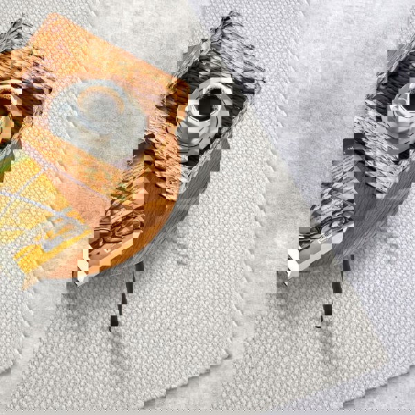 Delhi Wool White Rug Pradesh – Handwoven