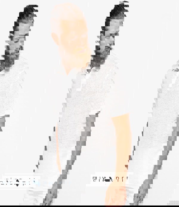 Native Spirit Men's Native Spirit Linen Polo Shirt {NS220}