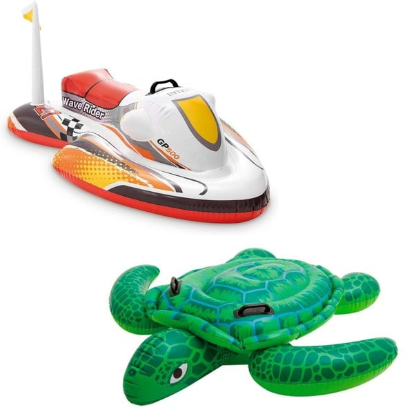 Intex Wave Rider and Sea Turtle Swimming Pool Ride-On