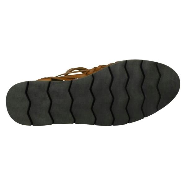 Leather Collection Mens Leather Collection Flat Weaved Sandals A0051