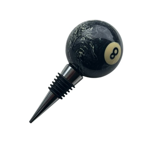 SPORTGIFTZ Pool Ball Wine & Spirit Bottle Stopper | Stylish Billiards-Themed Seal for Bottles Up to 22mm