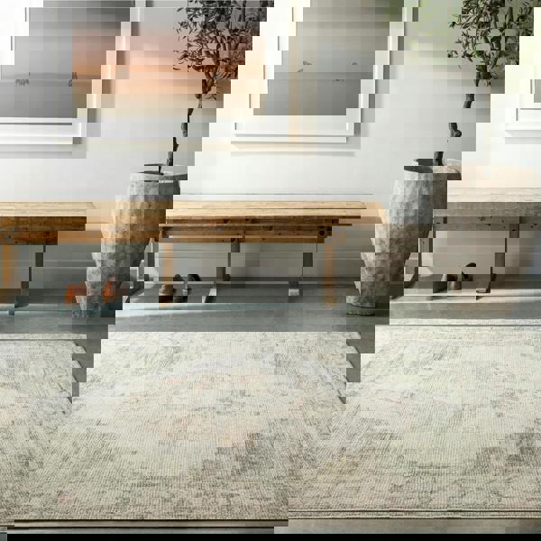 Livabliss Becki Owens Luca-Vintage Blue Brown Green Traditional Vintage Boho Rug