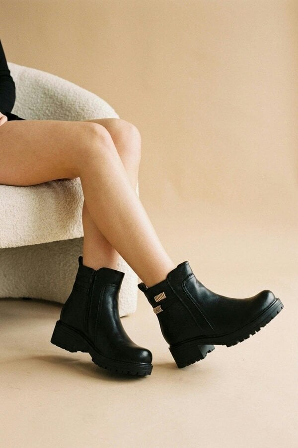 ikrush Clodagh Chunky Sole Ankle Boots