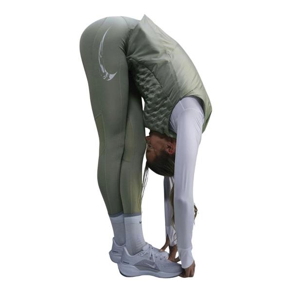Nike Mid-Rise 7/8 Length With Pocket Green Running Leggings XS