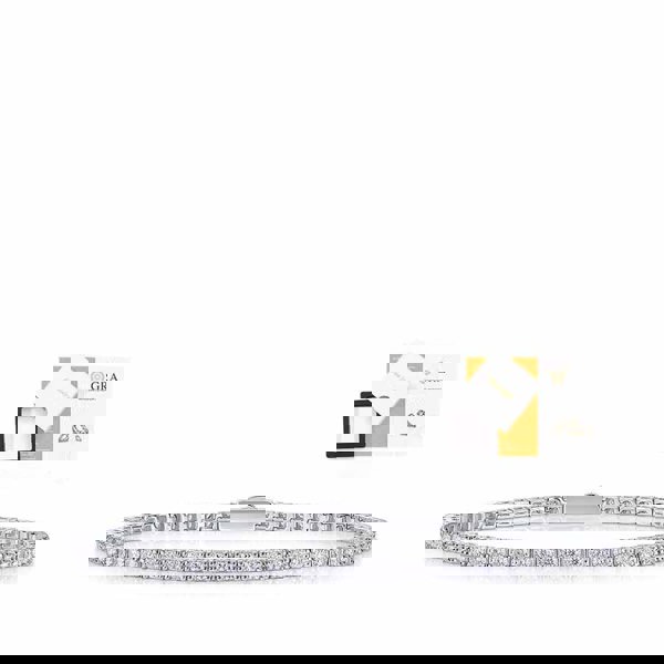 Leaper S925 Sterling Silver Moissanite Tennis Bracelet