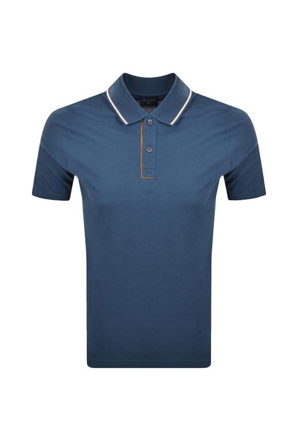 Paul & Shark Moon Badge X-Soft Cotton Pique Polo Shirt