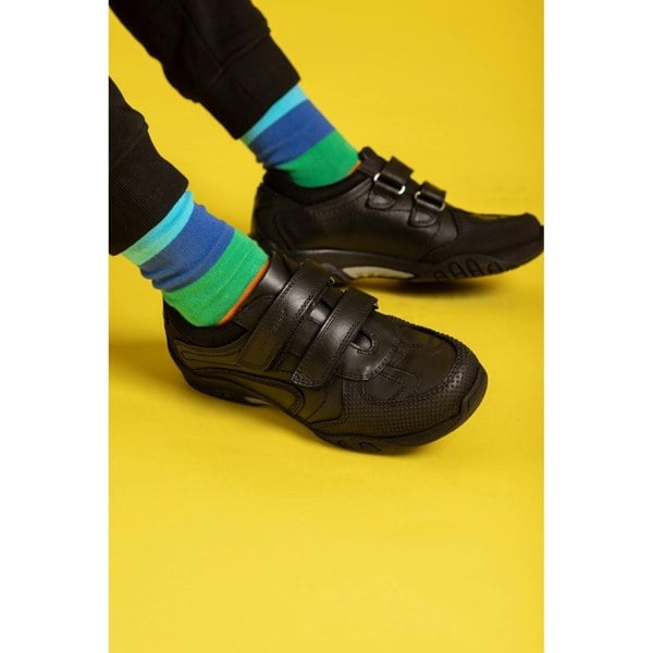 Hush Puppies Jezza Junior Leather Boys's Black Loafers