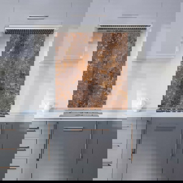 Warren Reed - Designer Brown Quartz Effect Kitchen Splashback