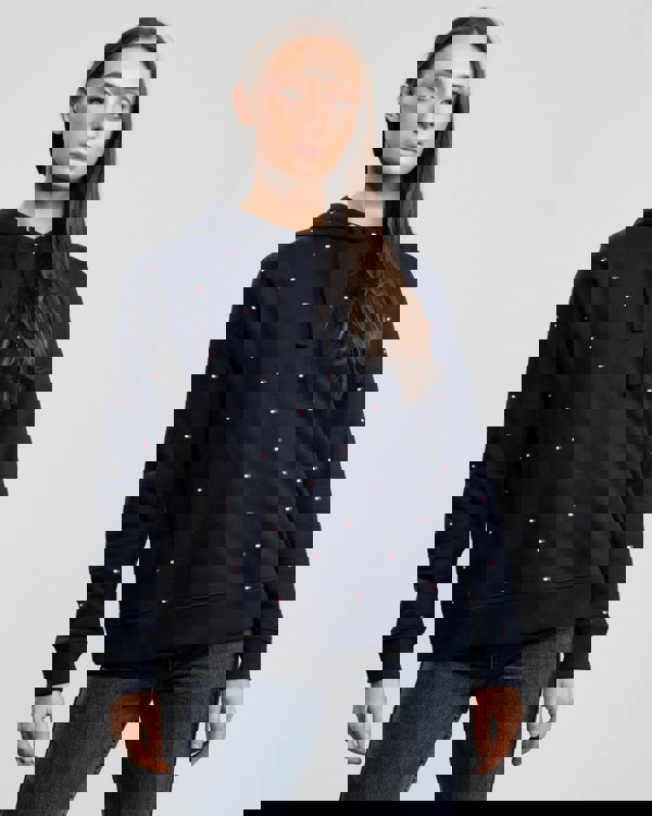 Tommy Hilfiger Womens Flag Print Hoodie